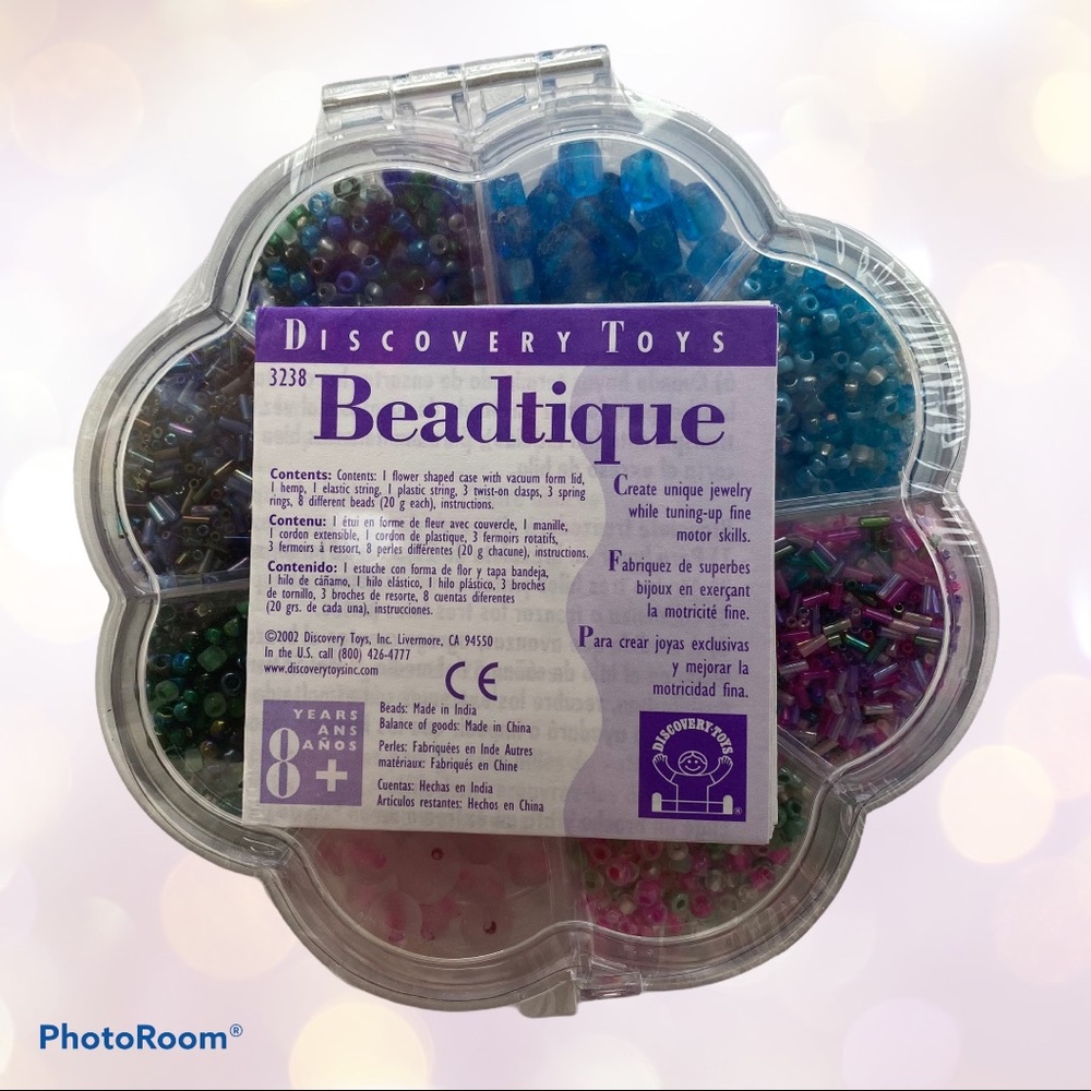 Discovery Toys Craft Beads Kids Beadtique Boxed Assorted Seed Beads Jewelry 8+